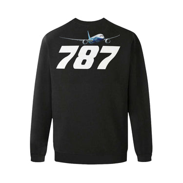 BOEING 787 Men's Oversized Fleece Crew Sweatshirt e-joyer
